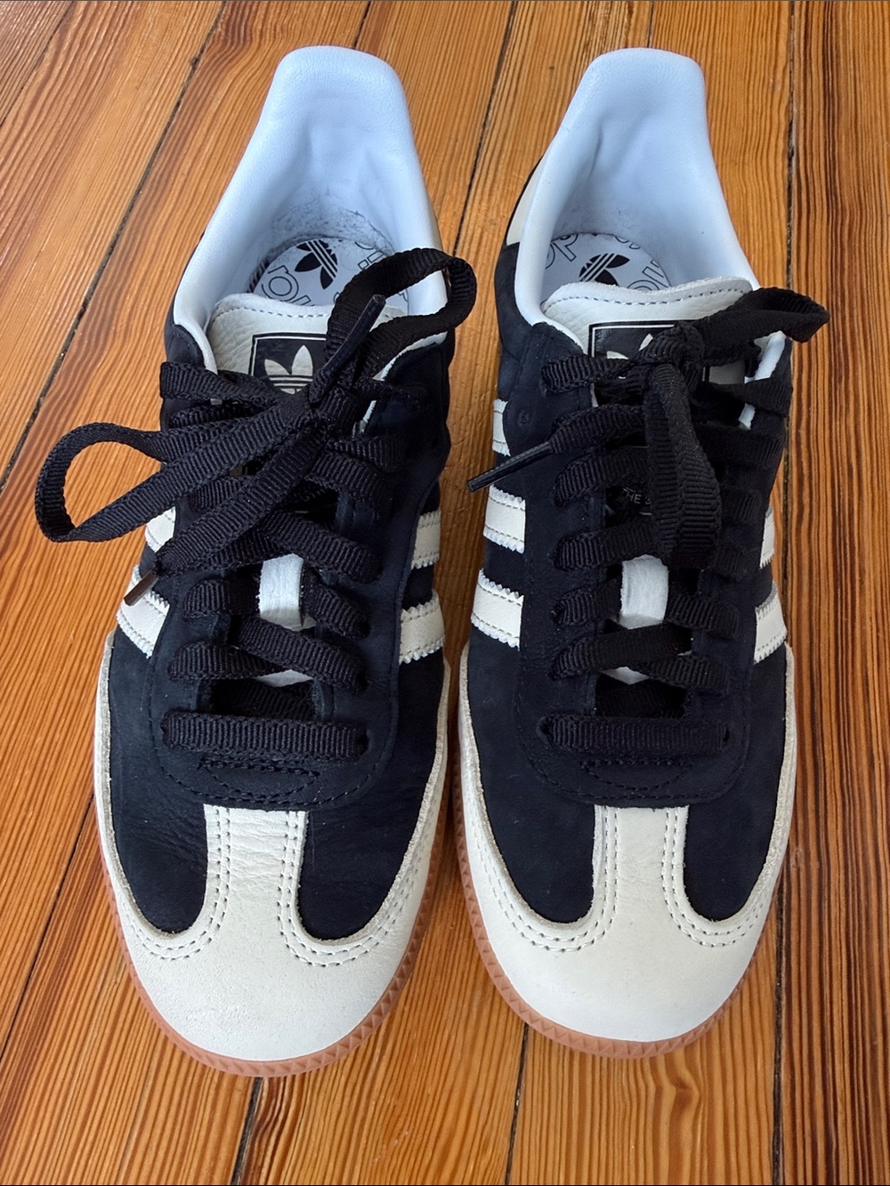 Adidas OG Wonder Black and White Suede Low-Top Samba Sneakers - Picture 3 of 7